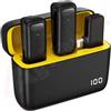 Aglow.it Microfono Lavalier wifi compatibile per iPhone, Microfono wireless a Clip, Microfoni per iPad con 3L cancellazione del Rumore per Una Registrazione Audio Chiara per Blog o interviste (W739-I)