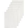 Meyco 452100 6 pezzi pannolini di stoffa in mussola pannolini di mussola panni per il ruttino 70x70cm 100% cotone bianco