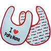 Duffi Baby Bavaglino stampato con eva + velcro (2 pezzi) 22 x 26 cm. Unisex bambino, multicolore, 22x26 cm
