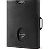 DODENSHA Portefeuille Homme avec Porte-monnaie | RFID Portefeuille Homme avec 7 Emplacements pour Cartes | 1 Emplacement pour ID | Cadeau Minimaliste pour Homme | Noir