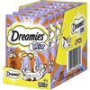 Dreamies Mix snack per gatti con pollo e anatra - esterno croccante e interno cremoso - 6 x 60 g