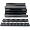 Alevar Dorsi in Plastica a Spirale per Rilegatura, 21 Anelli Diametro 38 mm, Formato A4, Capacità da 281 a 340 Fogli, Colore Nero, Confezione da 50 Pezzi
