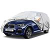 Kayme Telo Copriauto da Esterno, Compatibile con BMW X3 (2010-2025), Copertura a 6 Starti per Impermeabile Anti UV Anti Vento Antipolvere, Telo Copri con Cerniera e in Cotone.