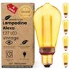 greenandco 4x Lampadina Vintage LED Smart WiFi | E27 ST64 | 3,8W 160lm | 1800K | 320° | 230V | nessun sfarfallio | dimmerabile | Compatibile con Alexa e Google Assistant