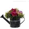 DRW Brocca con Fiori Artificiali in tonalità Viola 25X20X17 cm