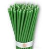 Danilovo - Candele in Cera d'Api, 50 Pezzi, Colore Verde, Candele Decorative per Preghiera, per Rituali, Decorazione o Candele di Compleanno, 16 cm x 0,5 cm