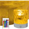 YATOSEEN Lampada a Onde D'acqua, 16 Colori, Luce D'atmosfera con Proiezione a Soffitto a Onde Dinamiche Rotanti con Pulsante Touch Control e Telecomando per Camera fa Letto