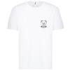MOSCHINO T-Shirt Manica Corta da Uomo Marchio, Modello 241V1A0703, Realizzato in Cotone. Bianco