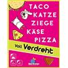 Blue Orange, Taco Gatto Capra Formaggio Pizza: Pieno attorcigliato, Gioco di carte, 2-8 giocatori, Dai 8+ anni, 10 minuti, Tedesco