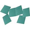 Pigna, 50 Cartelle per atti 3 Lembi senza Stampa, Linea Eco, 24,5x34,5 cm, 180 g/mq, Colore Verde
