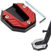 Amacoam Piastra di Estensione Cavalletto Laterale Prolunga Moto Antiscivolo per Staffe Laterali Piastra Ingranditore Estensione Cavalletto Laterale in Alluminio CNC Moto Cavalletto Ingranditore