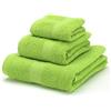 Boncasa - Set di asciugamani, 100% cotone pettinato (non rigenerato), filatura ad anello, 450 g/m3, morbidi al tatto (verde chiaro, set da 3 pezzi)