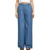 Urban Classics Ladies Light Denim Wide Leg Pants Pantaloni, Skyblue Washed, S Donna