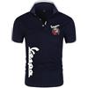 LSTQPK T-Shirt da Uomo Polo da Golf per Servizio Vespa Stampa T-Shirt da Rugby Jersey Manica Corta Polo Leggera T-Shirt da Tennis T-Shirt - Regalo per Adolescenti-Navy Blue||L