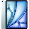 Apple iPad Air 13 (M2): display Liquid Retina, 128GB, fotocamera frontale orizzontale da 12MP, fotocamera posteriore da 12MP, Wi Fi 6E + 5G con eSIM, autonomia di un giorno intero — Azzurro