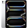 Apple iPad Pro 13'': Chip M4 Progettato per Apple Intelligence, display Ultra Retina XDR, 2TB, fotocamera da 12MP, Wi-Fi 6E + reti cellulari 5G, un giorno intero di batteria - Argento