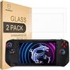 Mr.Shield Pellicola Protettiva per ASUS ROG Ally X 202 / MSI Claw A1M Vetro Temperato [9H Durezza] [2 Pezzi] Protezione Schermo Senza Bolle