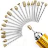 shengbenhao Set di frese diamantate, 20 pezzi di accessori per utensili da intaglio in pietra con gambo da 1/8 di pollice per intagliare, levigare pietra o vetro (utensili elettrici non inclusi)