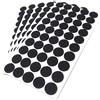 Adsamm® / 250 x feltrini autoadesivi/Nero/ø 22 mm/Rotondo/piedini per mobili in feltro da 3.5 mm di spessore/pad protettivi per arredi