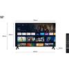 TCL Smart TV 32" LED HD Ready Sistema Android Classe F Nero Serie S54 32S5409A