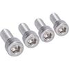 Hilitand Bullone a Esagono Incassato a Testa Esagonale a Testa Esagonale da 4 Pezzi M10 Bullone a Esagono Incassato in Acciaio Inossidabile A2 da 1,25 Mm a Passo Fine Hardware di Fissaggio(M10*25)