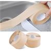 JEEZAO 2 Rotoli 3.3m Sigillante Autoadesivo Nastro,Sigillante per Pareti Caulk Strip,Striscia di Tenuta per Bordo Vasca da Bagno Toilette Cucina (Color crema)