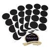 Adsamm® / 40 x feltrini autoadesivi/Nero/ø 60 mm/Rotondo/piedini per mobili in feltro da 3.5 mm di spessore/pad protettivi per arredi