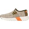 Hey Dude HEYDUDE Sirocco Sport Mode Sneakers - Scarpe Running Uomo - Easy-On System, Green/Dusty Olive/Orange, 44