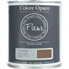 FLEUR DESIGNER'S PAINT | Pittura Chalk Paint Opaca, 750 ml, Senza Carteggiare, Multisuperficie, Colore F17 Chocolate Wish, Effetto Gesso, Per Pareti e Mobili, Extra Opaco, Ad Acqua, Made in Italy