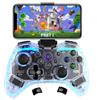 Megadream MFi RGB wireless Controller per iPhone, Mobile Controller con funzione Turbo per iOS/Android/PC, Manico trasparente per iPhone 17/16, Samsung, Nokia, OPPO, Google, Direct Play