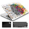 AMCJJ Custodia Rigida Compatibile con MacBook Pro 16 Pollici 2023 2022 2021 Release M2 A2780/A2485 M1,Plastica Case Cover & EU Tastiera Cover & Screen Protecto, Cervello 2