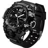 LYMFHCH Orologio sportivo da uomo analogico con LED militare digitale cronometro elettronico con doppio quadrante orologio da polso tattico