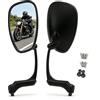 APEBAZY MotorcycleBike Specchio in lega di alluminio Ciclismo Riflettore Ampio Moto Scooter Specchio retrovisore sinistra destra