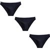 Faringoto Biancheria intima Uomo Slip Senza Cuciture Pantaloncini Uomo Seta Ghiaccio Mutandine Vita Bassa Solido Semitrasparente, 3 nero, S