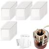 WDZGX Filtri Per Caffè Da Campeggio Drip Coffee Bag 200 PCS Drip Coffee Bag Con Orecchio Appeso Filtro Caffè Portatile Per la Maggior Parte Delle Tazze Viaggi Campeggio Casa Ufficio
