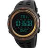 findtime Orologio digitale da uomo, militare, multifunzione, digitale, con allarme Dual Time, Coutdown luminoso, orologio sportivo da uomo, numeri grandi, orologio digitale da uomo, 50 m, impermeabile,