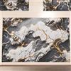 PETTI Artigiani Italiani MARBLELIZED - Tovagliette Americane Lavabili, Tovaglietta in Tessuto Effetto Marmo Grigio Scuro, Set da 2 (30x45 cm) - Eleganti, Ideali per Colazione, Pranzo e Cena, Idea Regalo, 100% Made in Italy