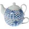 Supernova Decoracion _Set 6 tazze con teiera realizzate in ceramica e con alcuni originali decorati. Misure teiera: 9 x 9 x 14 cm. Tazza: 10 x 5 cm