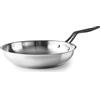 LACOR - 47320 - Padella Origin, Acciaio Inox 18/10, Fondo Diffusore di Calore Sandwich, Manico in Acciaio Inox Rivestito PVD, Adatto all'Induzione, Lavabile in Lavastoviglie, Adatto al Forno, Ø20cm