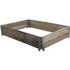 Siena Garden Aiuola rialzata impilabile, 80 x 60 x 19,5 cm, cerniere zincate naturali