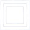 Rayher Anelli Metallici Quadrati Assortiti, Bianco, Ciascun 1x15cm, 20cm, 25cm, Box 3Pz, 25220102