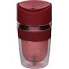 Décor Tazza da caffè termica in Tritan, da viaggio, per bevande calde e fredde, 340 ml, colore: rosso