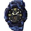 KXAITO Orologi da uomo Sport Outdoor Impermeabile Militare Orologio Data Multi Funzione Tattiche LED Sveglia Cronometro Large 37_Camo_blu