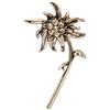 Alpenflüstern API114 - Spilla con strass, colore: Argento antico