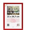 3-B Cornice per foto ULM 21x30 cm - rosso - Portafoto in legno con vetro acrilico