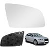 Soekodu Vetro dello Specchio Sostituzione per Audi A3/S3 2004-2008, A4/S4 2002-2008, A6/S6 2006-2008, Specchietto Retrovisore Esterno Iperbolico Riscaldato Vetro Specchietto Asferico