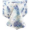 Tex family TOVAGLIA in COTONE mare MARINO coralli BLU - Cm. 180 rotondo