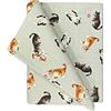 Tex family TOVAGLIA in cotone GATTINI beige - Cm. 140x180 x6 persone