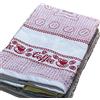 LARA MORADA - Strofinacci Cucina, Spugna in 100% Cotone, Set Strofinacci Cucina da 6 Pezzi, Misura 50x70 cm Coffe Time Blu Coffie Time Rosso
