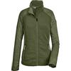 killtec Women's Giacca elasticizzata con collo alto/giacca in pile KOS 68 WMN FLX JCKT, olive, 42, 39134-000